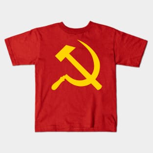 Hammer and Sickle Yellow Kids T-Shirt